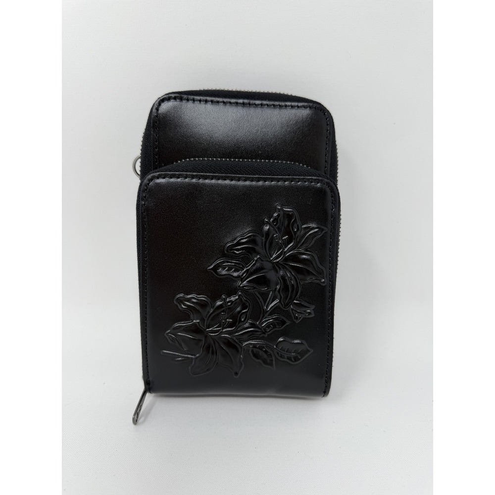Patricia Nash Black Shelby Leather Phone Crossbody - NOT ORIGINAL STRAP